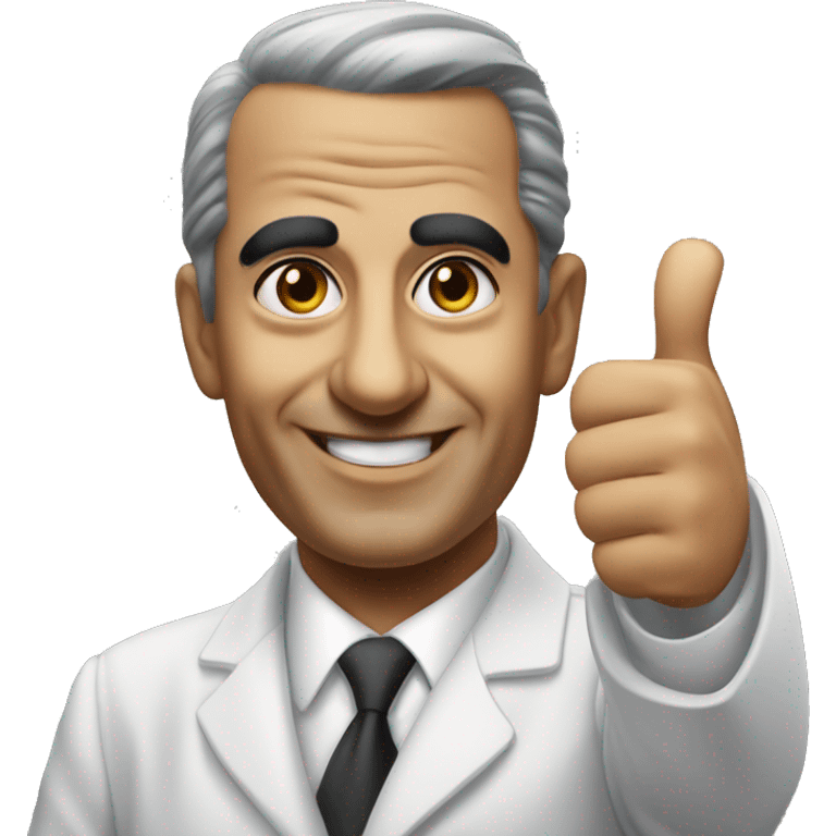 photorealistic Gamal Nasser shows thumbs up emoji