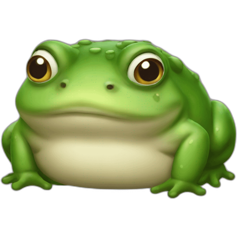 Fat frog emoji