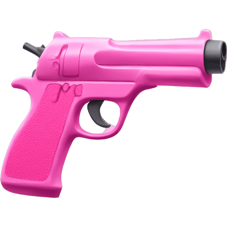 pink gun with a perspective on a slight angle emoji