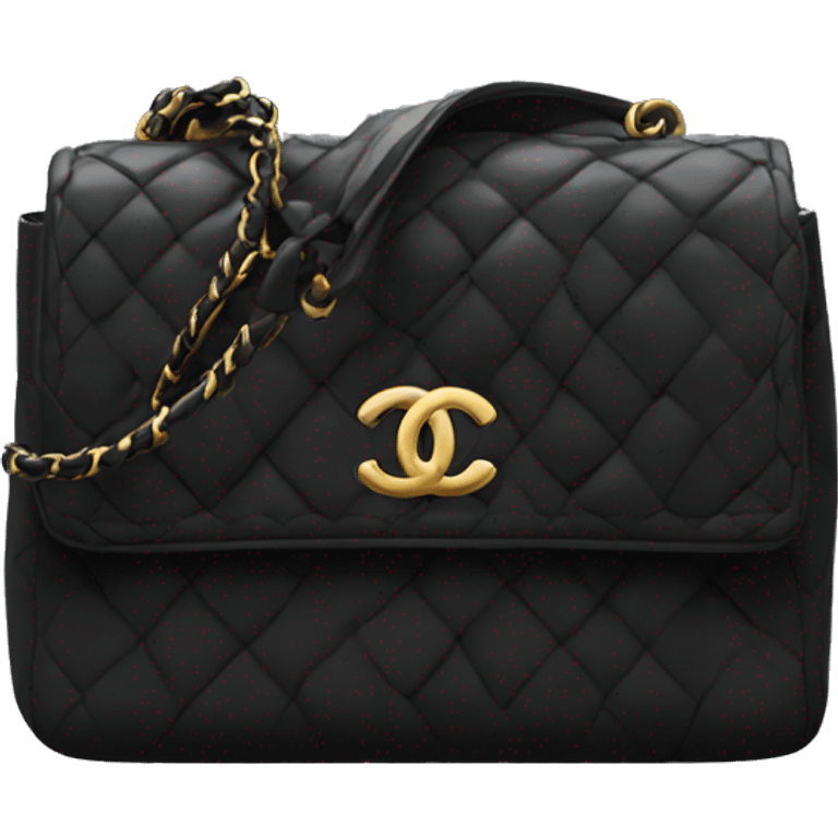 Black Chanel bag emoji