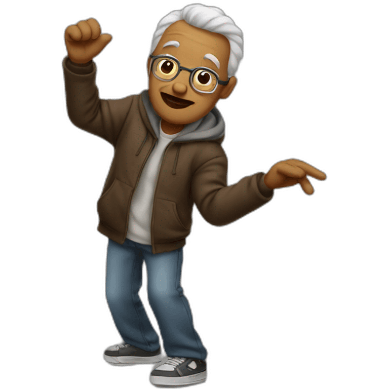 Papa qui dab emoji