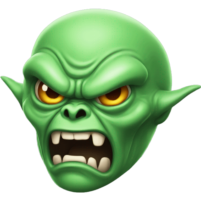 Angry alien emoji