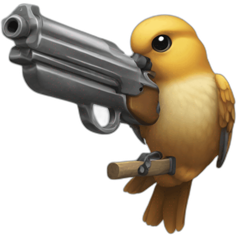 Piou piou-gun emoji