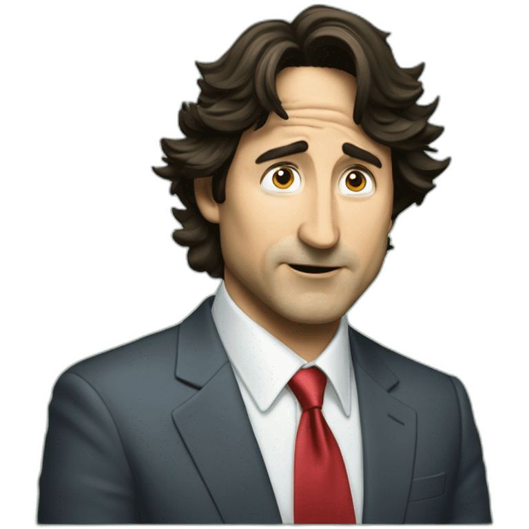 justin trudeau money scared emoji