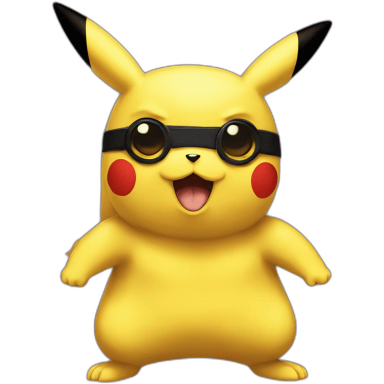 Pikachu super hero emoji