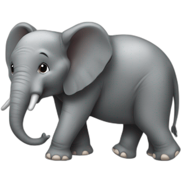 Caca sur éléphant emoji