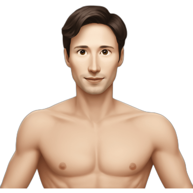 Pavel Durov in a loincloth emoji