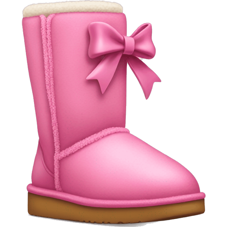 pink uggs with a bow emoji