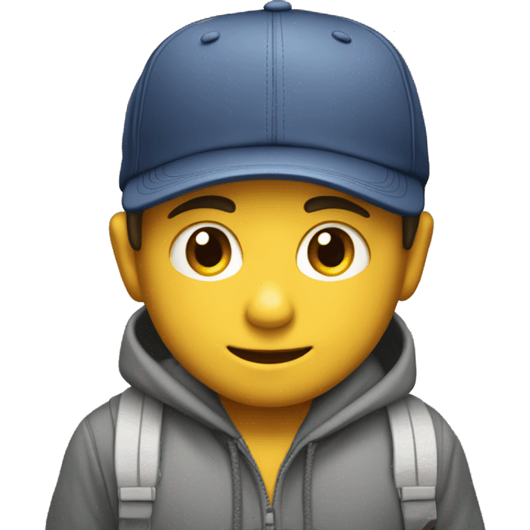 Niño con una gorra jorda emoji