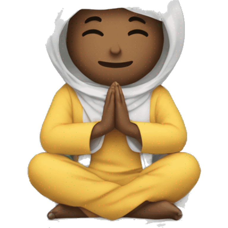 Musulman Praying on the moon emoji