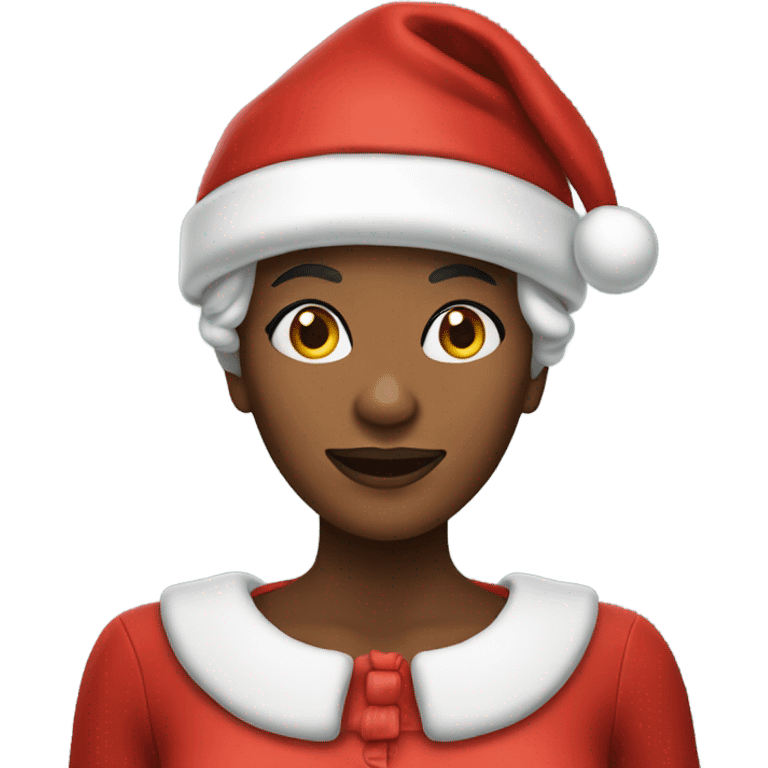 African American Mrs. Clause emoji