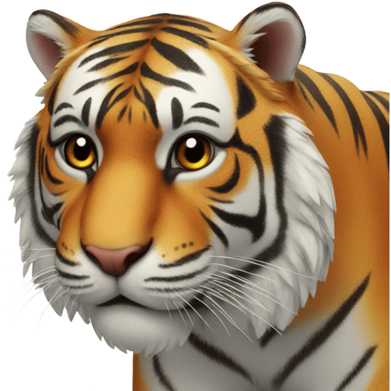 Tiger with hand  emoji