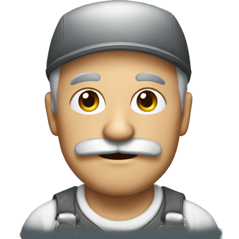 old repairman with mustache emoji