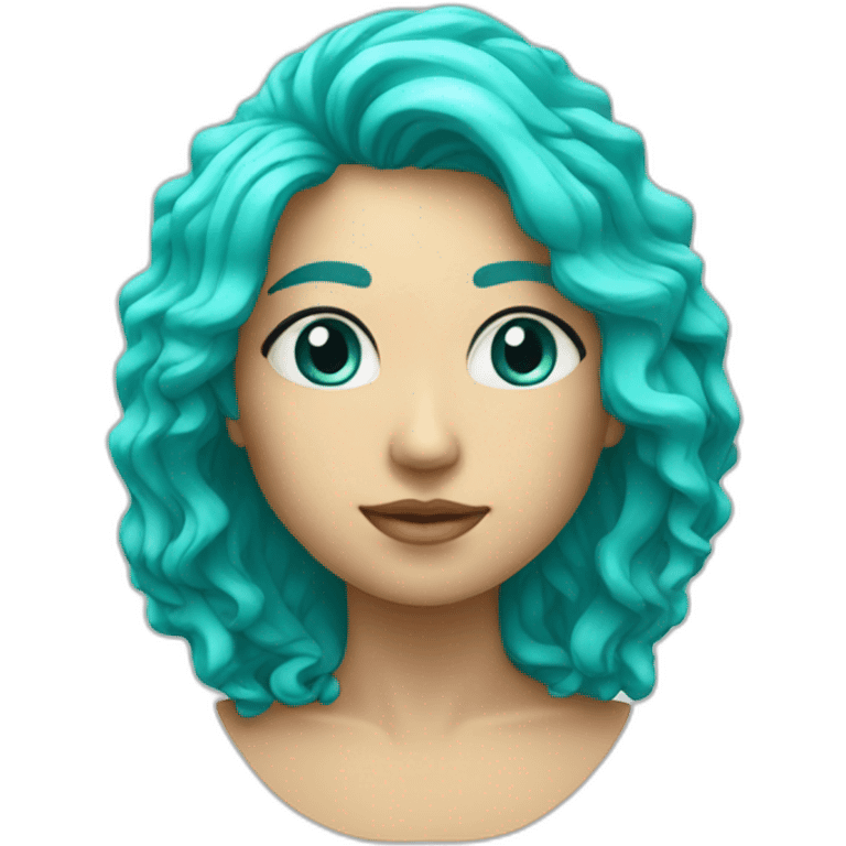 Cœur turquoise emoji