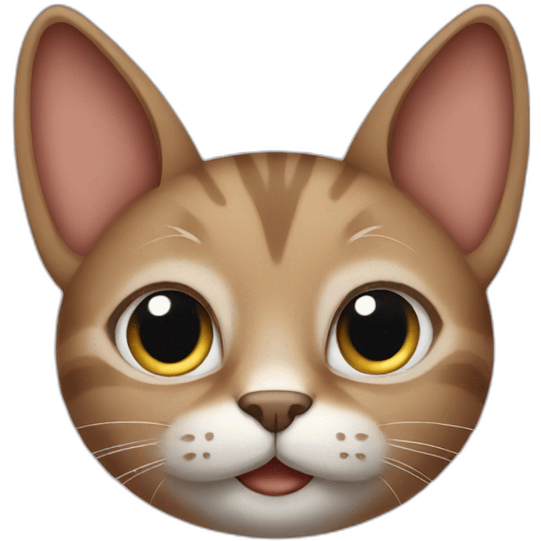 Cat with big ears emoji