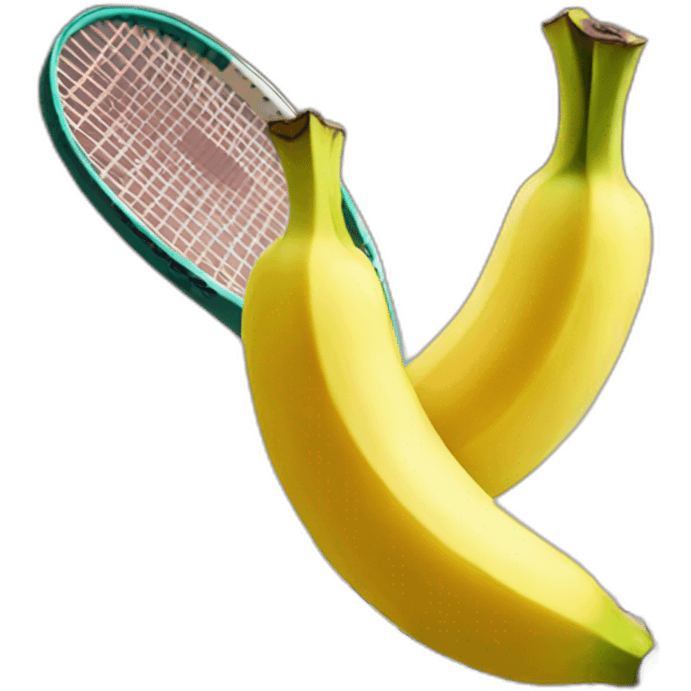 Banana won a tennis tournament emoji