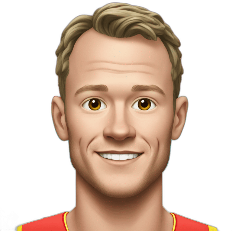 Jonathan Toews as a rainbow beach bum emoji