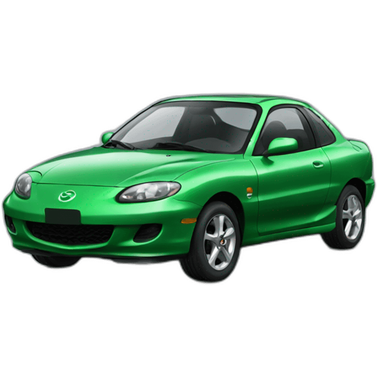 Carro verde mazda sport emoji