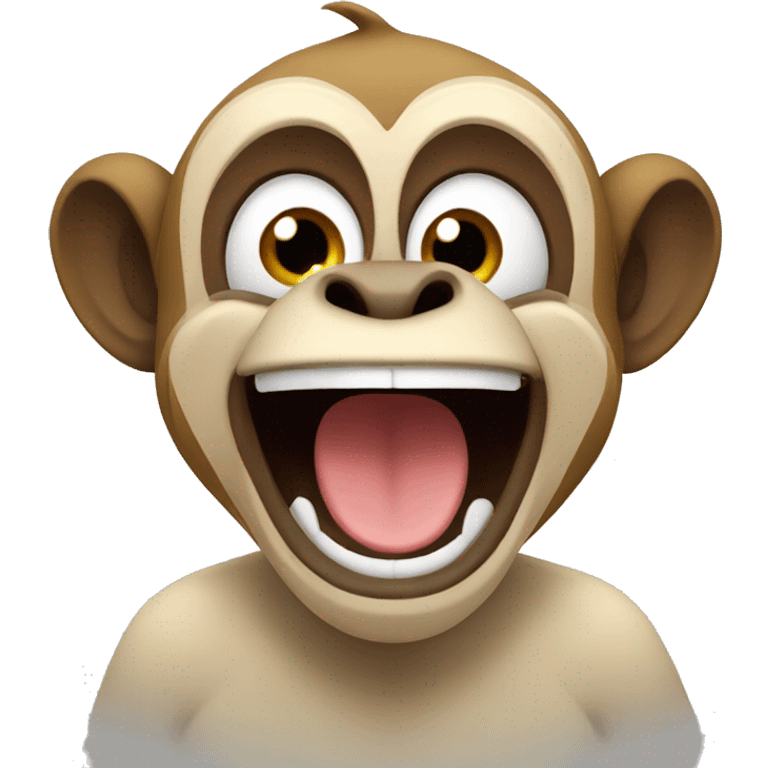 Excited monkey emoji