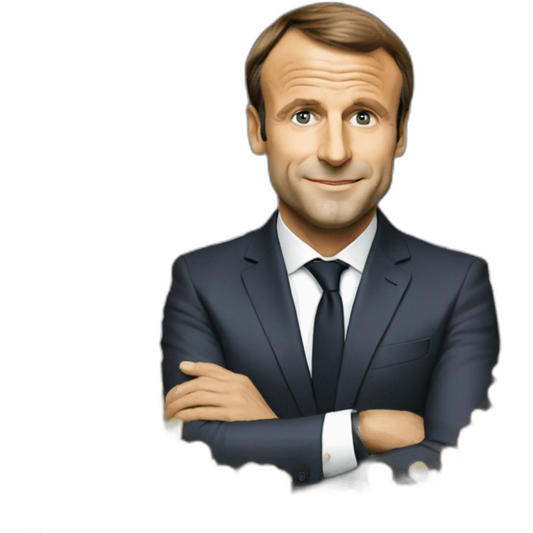 Chat sur Emmanuel Macron emoji