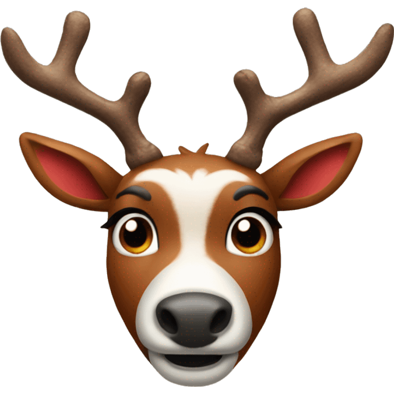 Rudolf the red nose reindeer  emoji