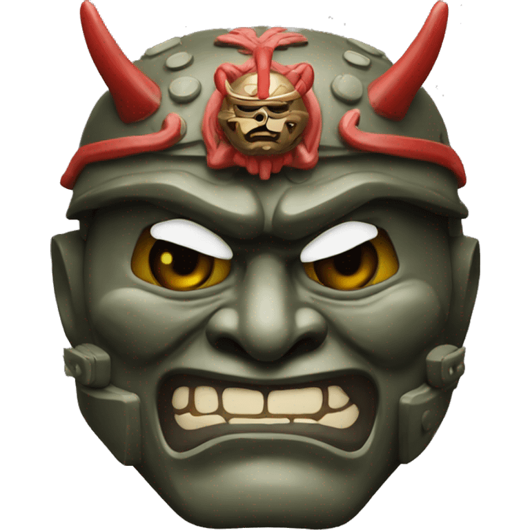 russian military japanese oni mask emoji