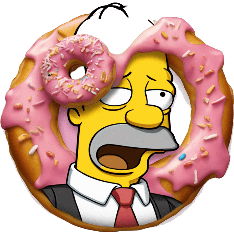 Homer Simpson donut emoji