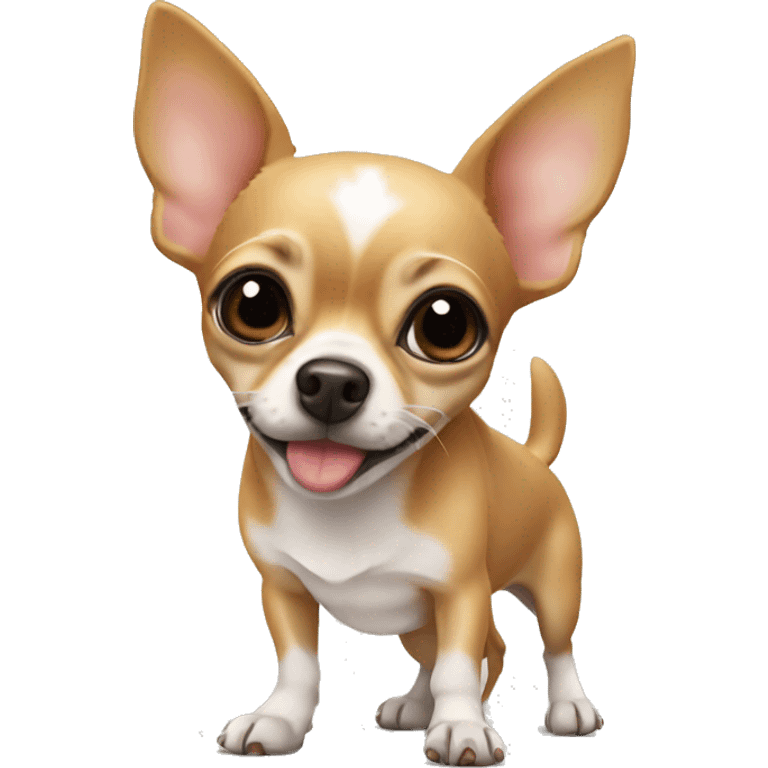 Chihuahua blowing kisses emoji