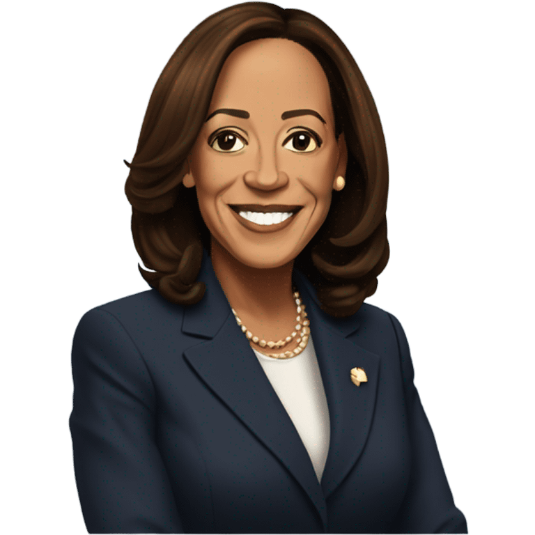 Kamala Harris sitting down  emoji