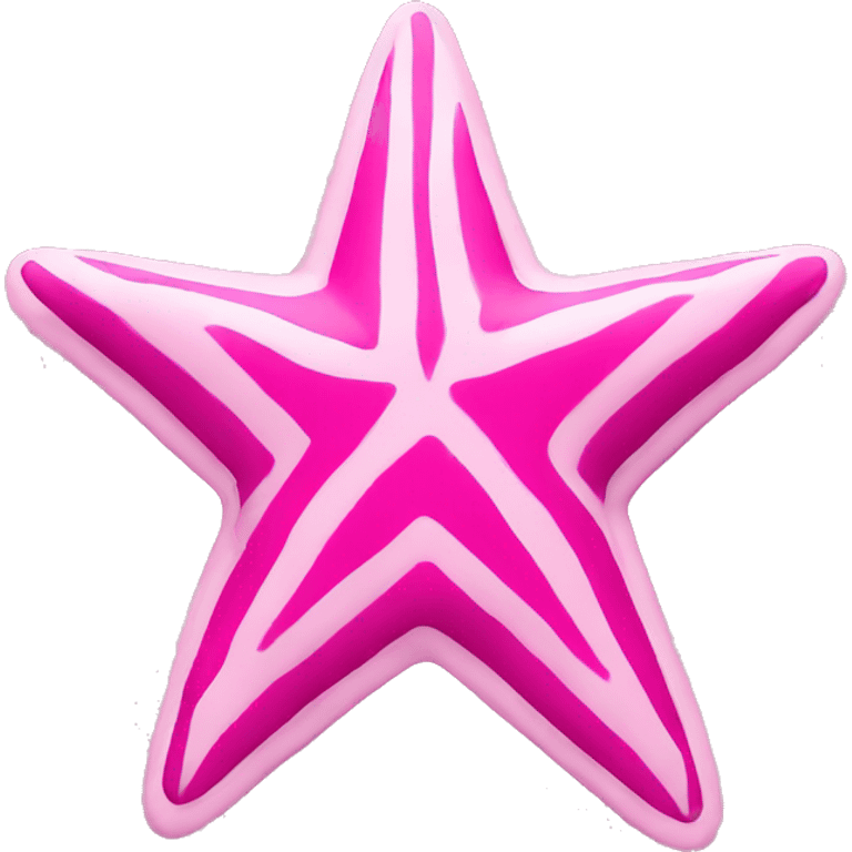 pink zebra star emoji