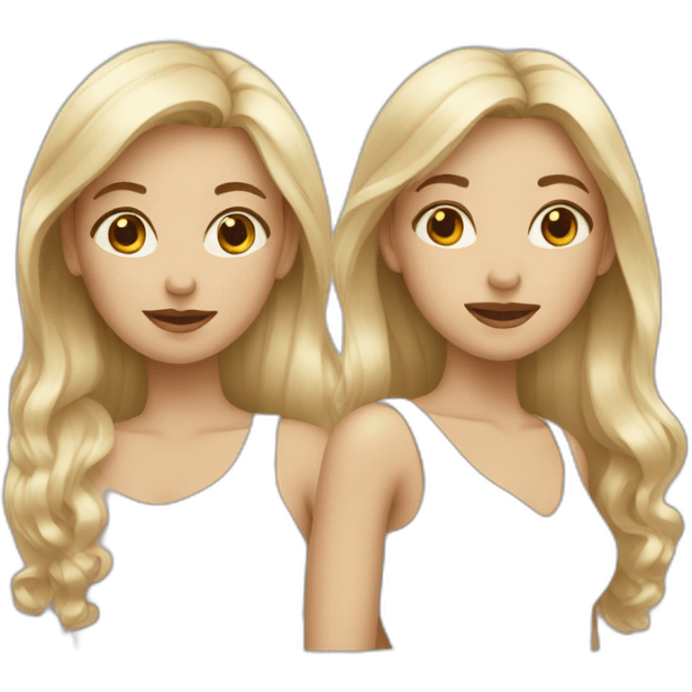 three women white skin emoji