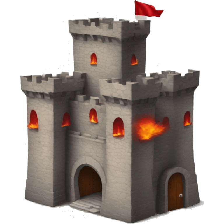 firewall locked castle red emoji