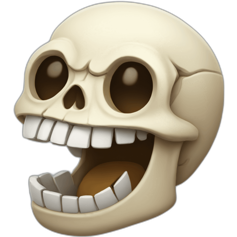 skull laughing lol emoji