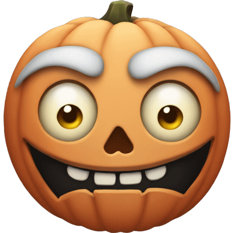 scary halloween face emoji