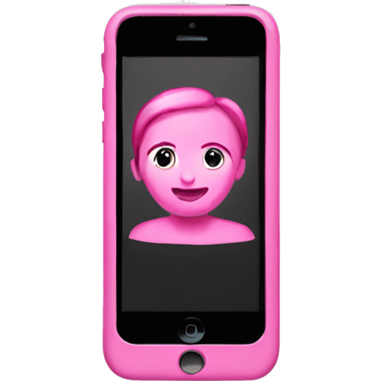 Pink iPhone 15+ emoji