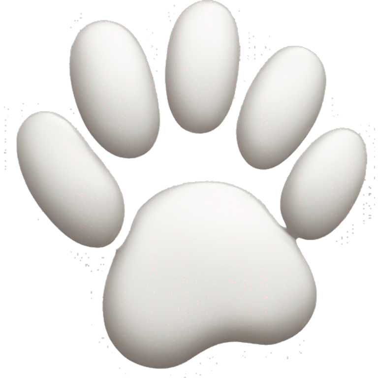 White cat paw squishing emoji