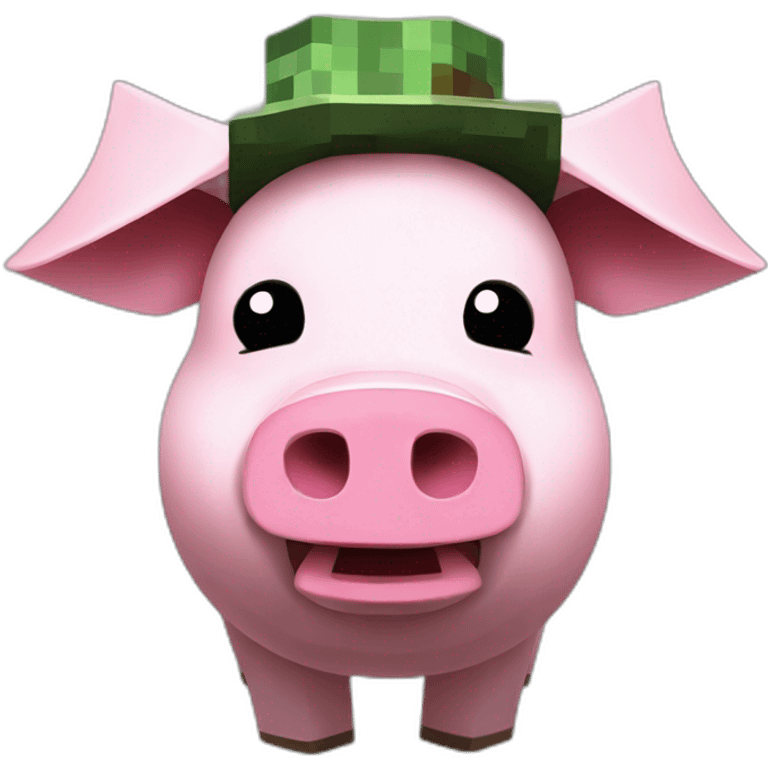 minecraft-pig-with-hat emoji