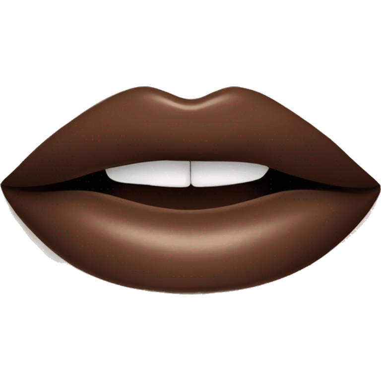 Labial en barra color marron emoji