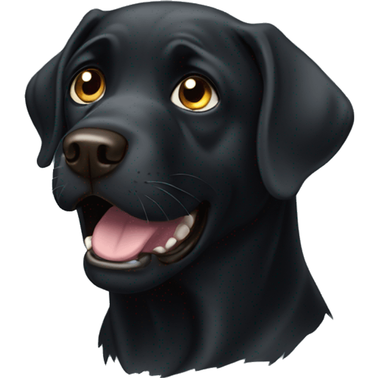 Angry Black Labrador  emoji