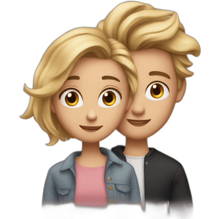 girl love tom and jarry emoji