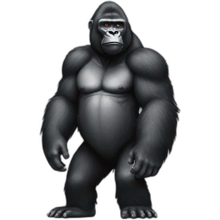 Gorilla say hello emoji