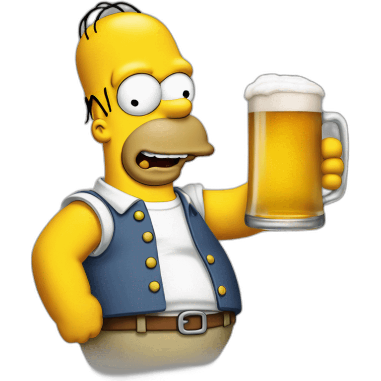 Homer simpson bière emoji