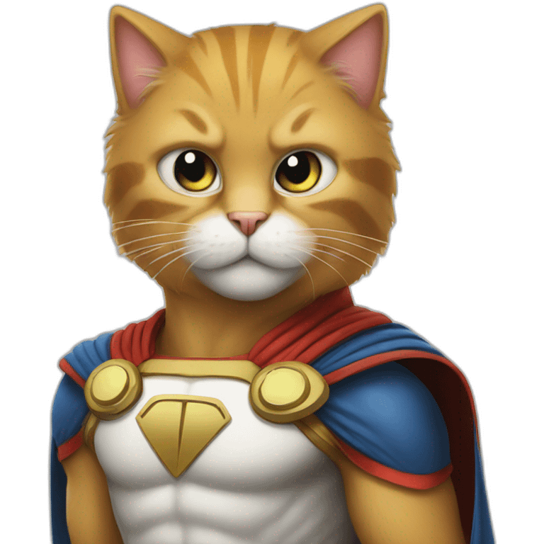 Super hero cat emoji