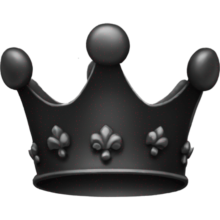 fully Black crown (only the crown) emoji