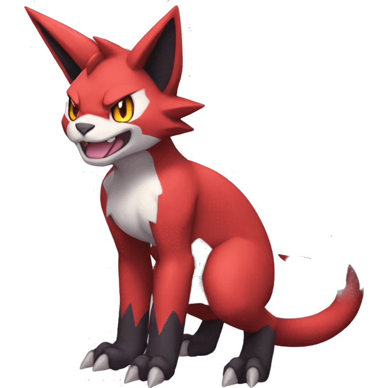  Kawaii Edgy Cool Beautiful Guilmon-Torracat-Zoroark full body emoji