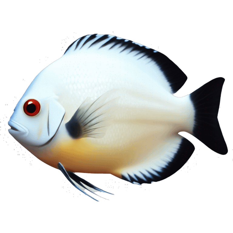 discus white fish emoji