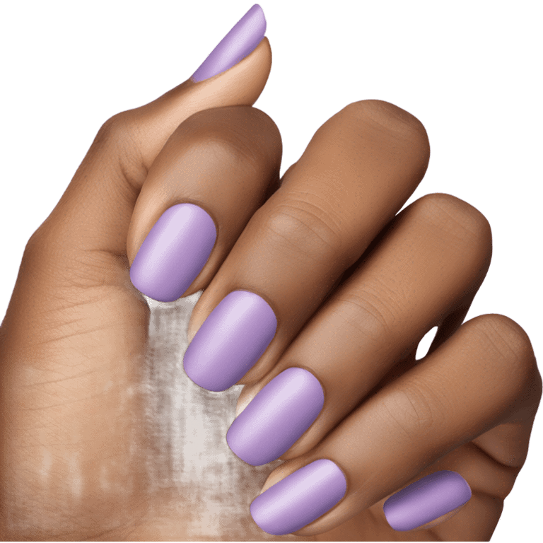 light purple nail color emoji