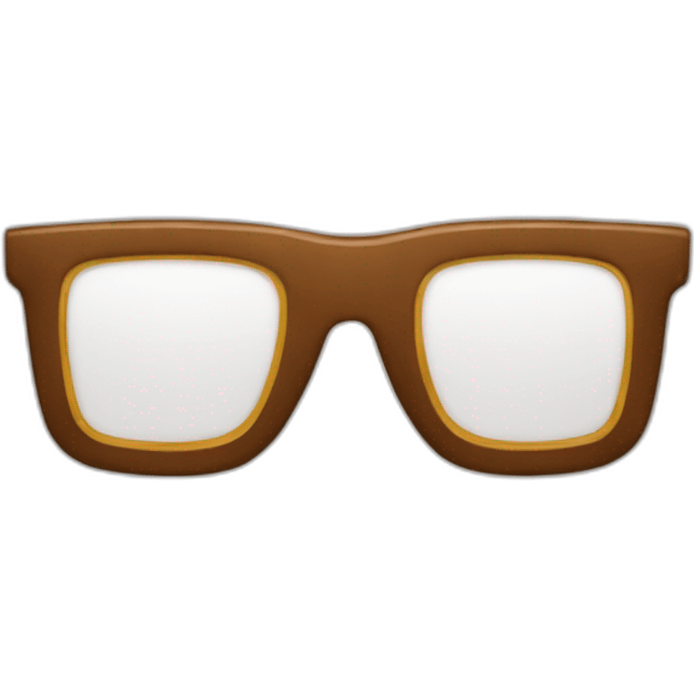 Lunettes carré  emoji