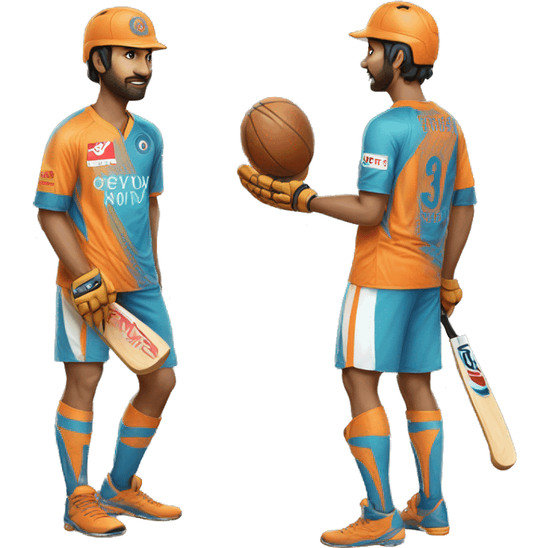 ruturaj Gikward in indian jersey  emoji