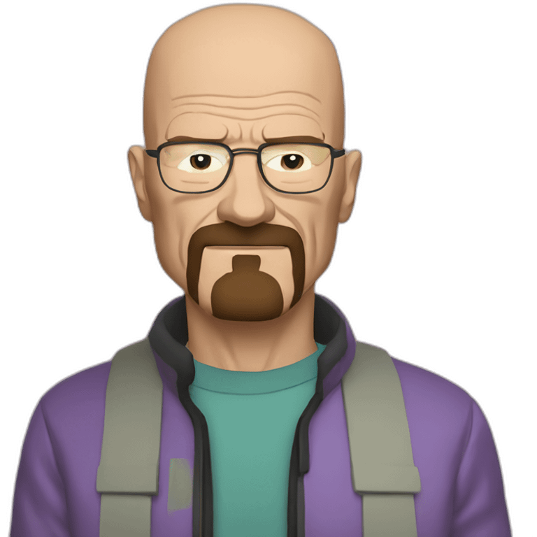 walter white holding the trans pride flag emoji